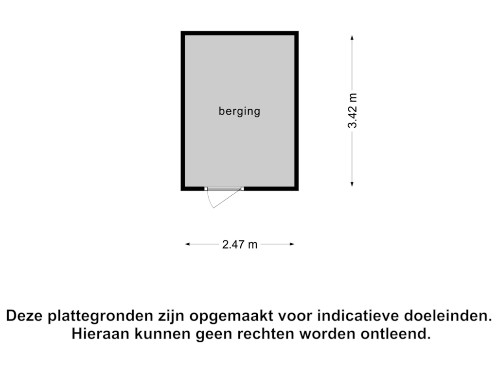 View floorplan of Berging 4 of Duivelsbruglaan 12