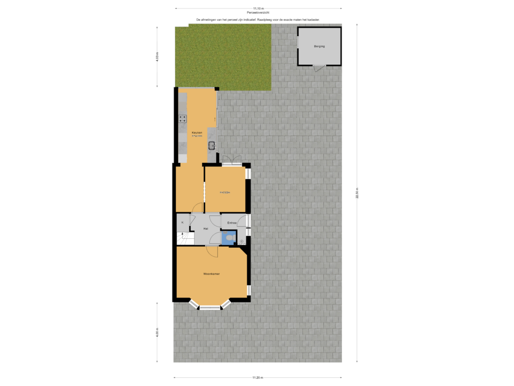 Bekijk plattegrond van Perceeloverzicht van Parkietlaan 4