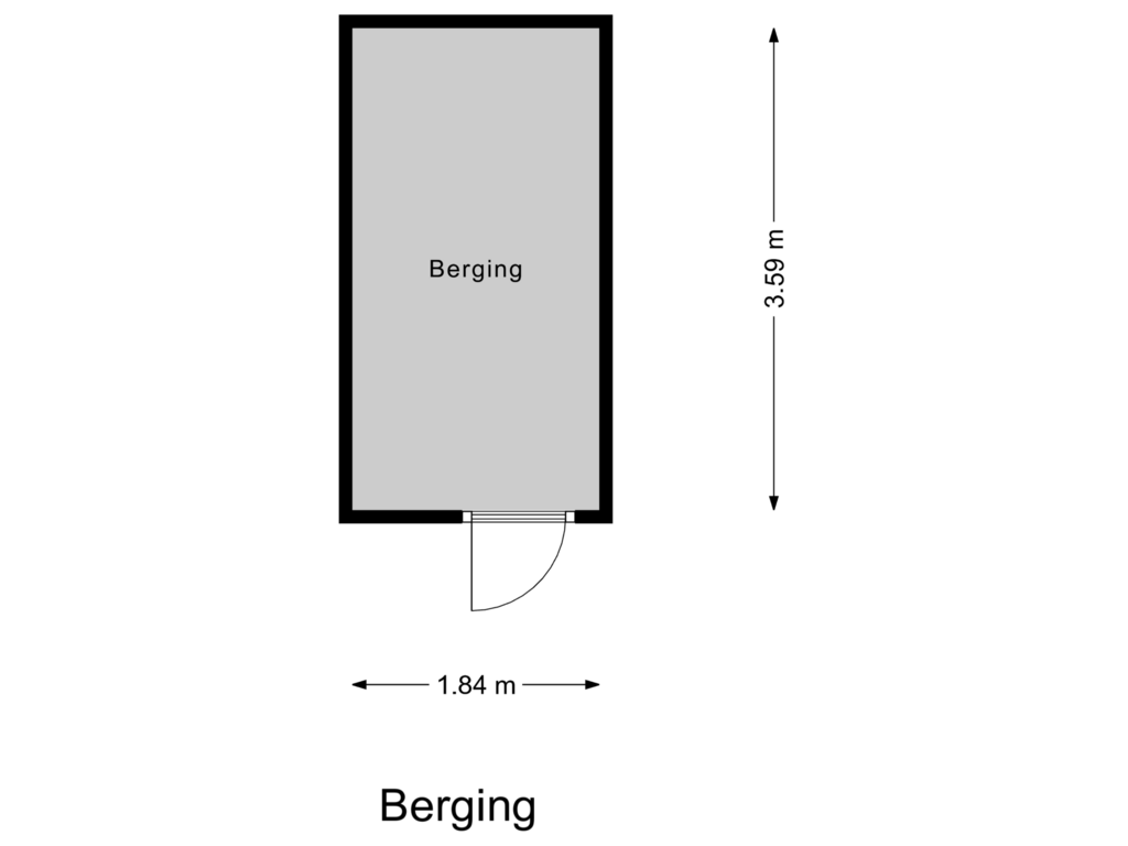 Bekijk plattegrond van Berging van Salkplantsoen 14