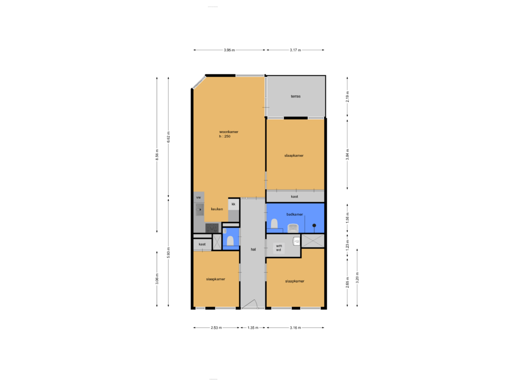 View floorplan of plattegrond of Lobeliastraat 5