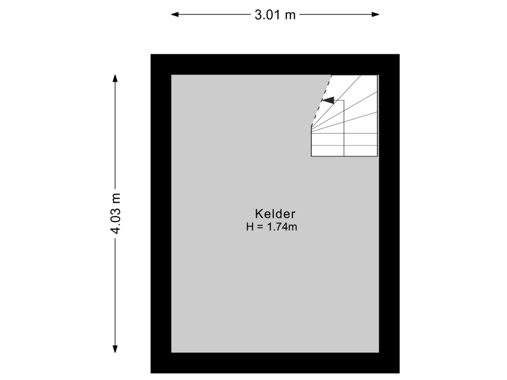 Bekijk plattegrond van Kelder van Grasdorpstraat 7