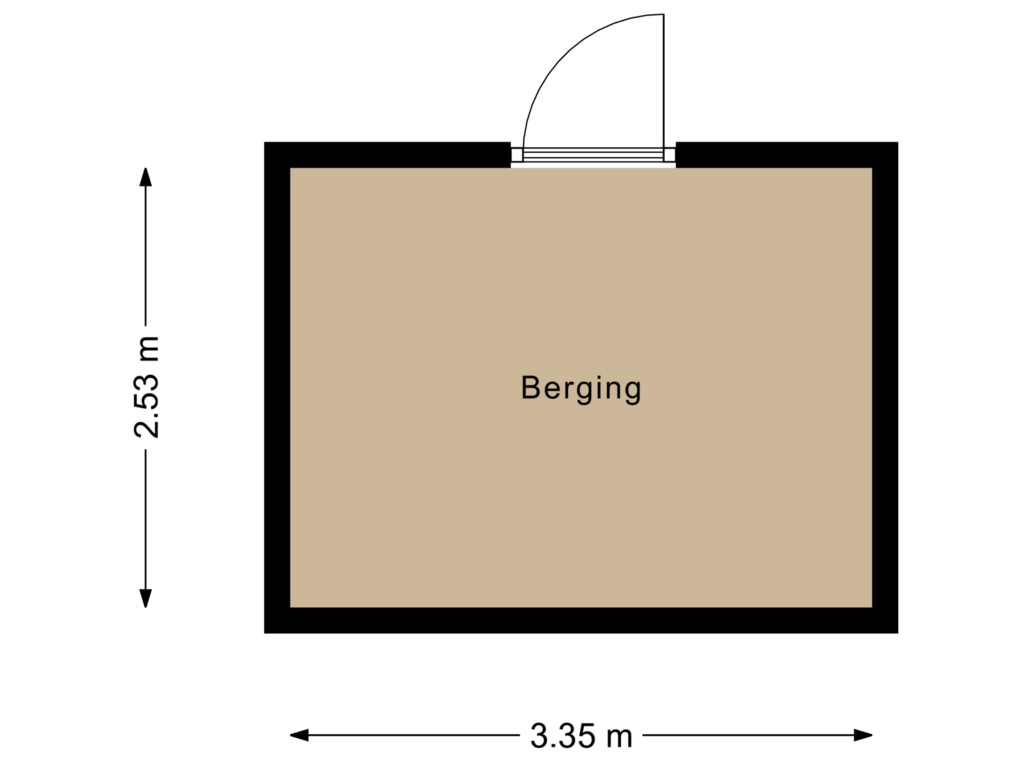 Bekijk plattegrond van Berging van Grasdorpstraat 7