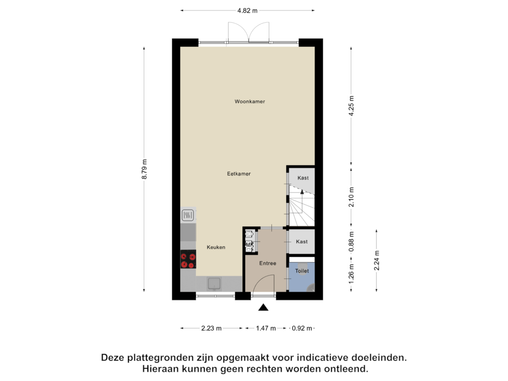 Bekijk plattegrond van Begane Grond van De Binnenplaats 2