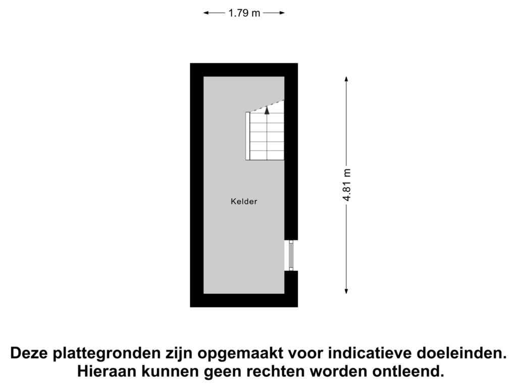 Bekijk plattegrond van Kelder van Hogeweg 4