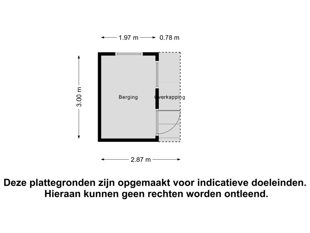 Bekijk plattegrond van Berging van Hogeweg 4