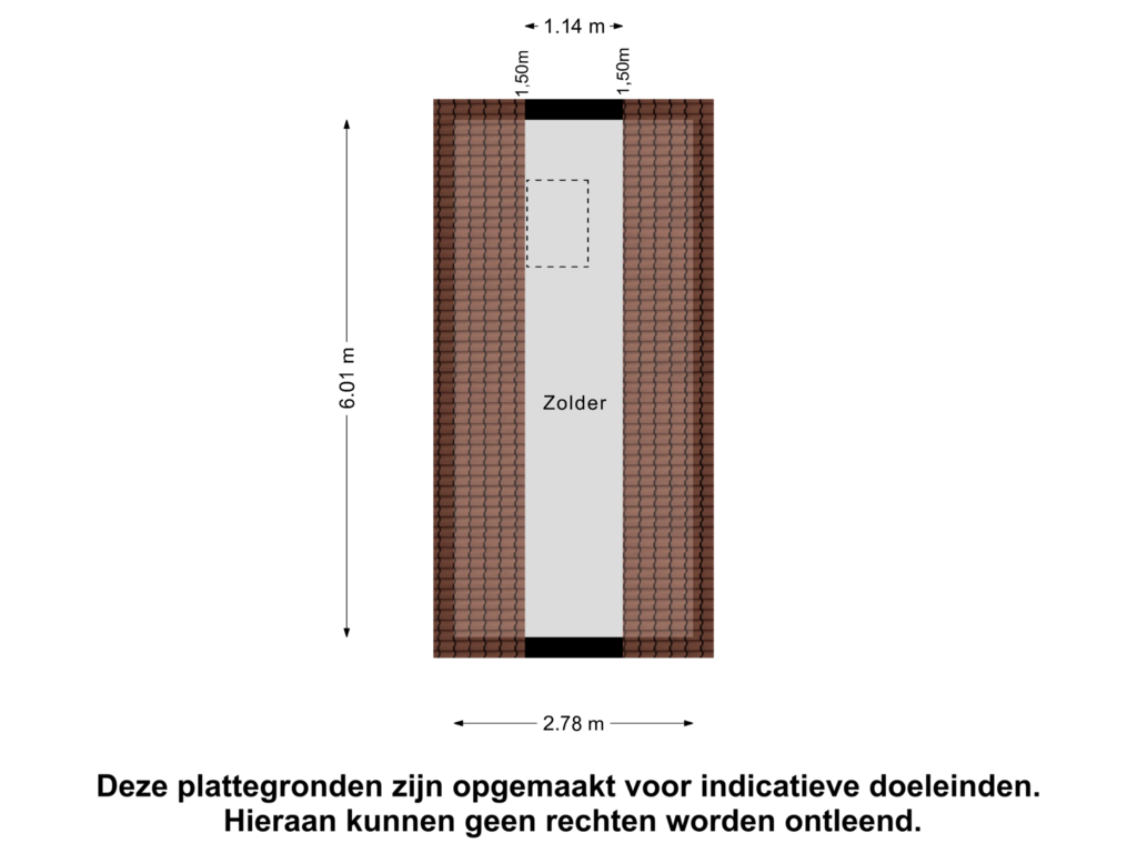 Bekijk plattegrond van Garage Zolder van Hogeweg 4