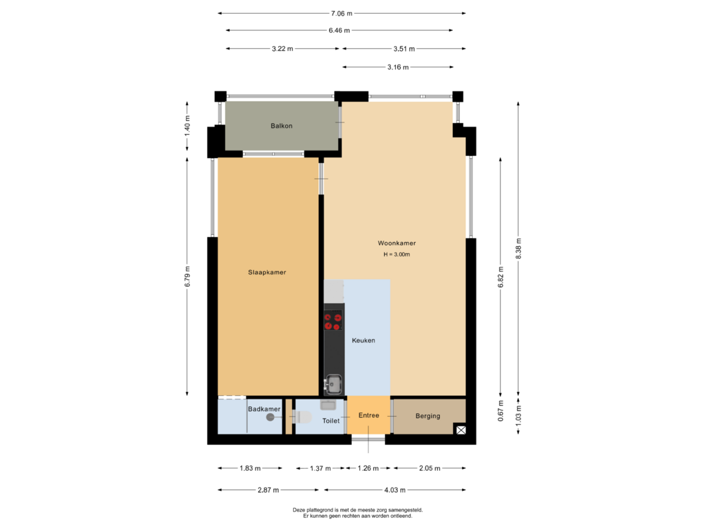 Bekijk plattegrond van Appartement van Duitslandlaan 502