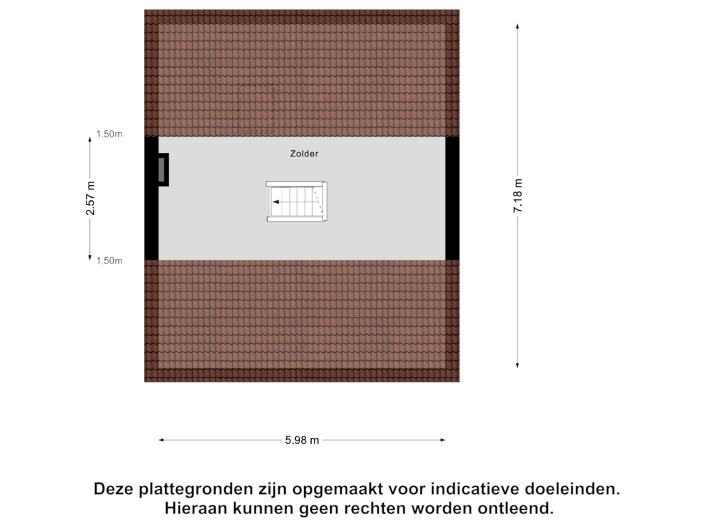 Bekijk plattegrond van Zolder van Hombergstraat 4