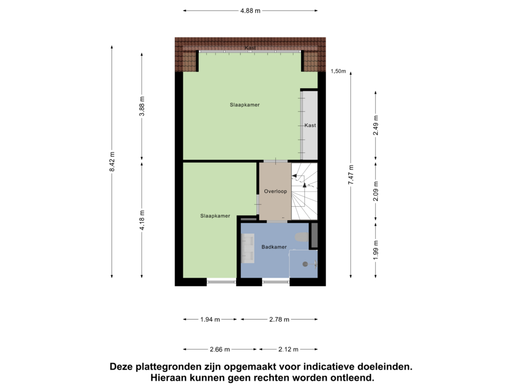 Bekijk plattegrond van Eerste Verdieping van Zwanenkamp 95