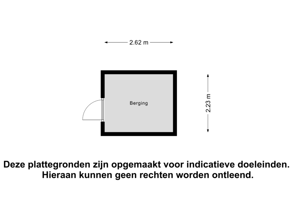 Bekijk plattegrond van Berging van Zwanenkamp 95