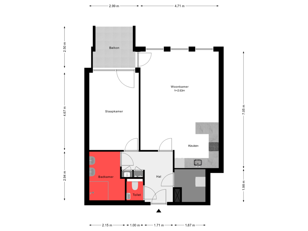 Bekijk plattegrond van 2e Verdieping van Londenstraat 66