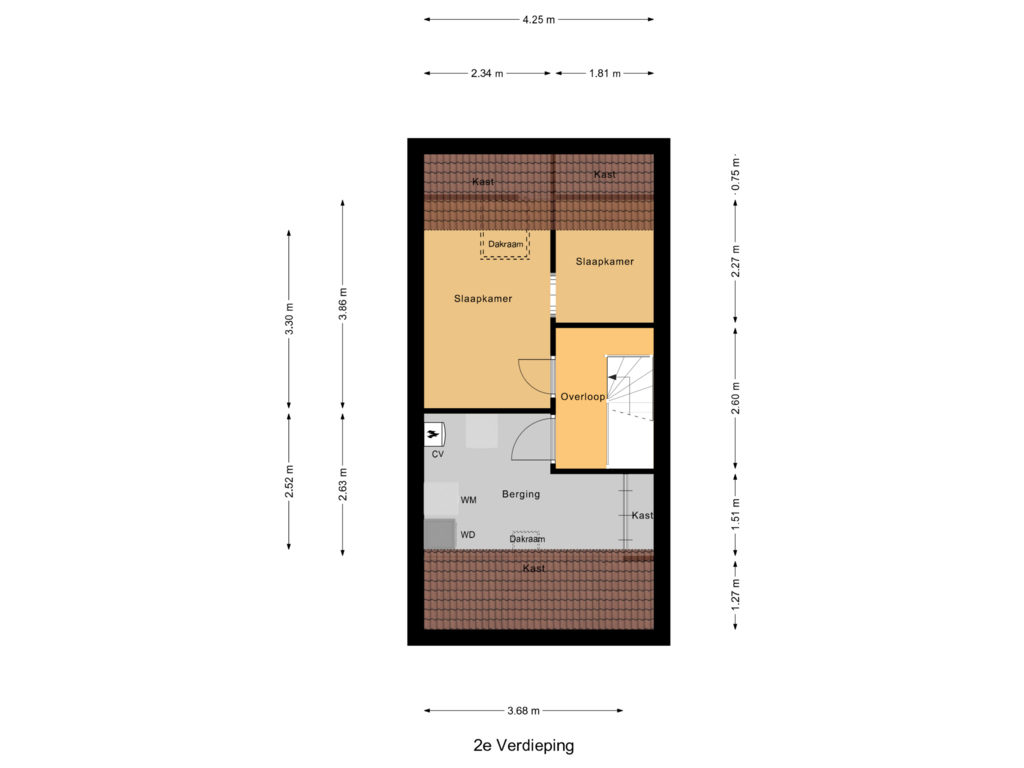 View floorplan of 2e Verdieping of Kamille 20