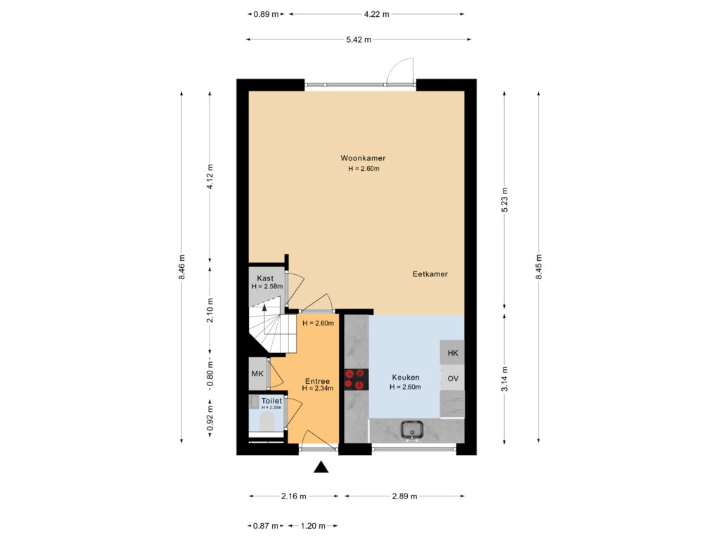 View floorplan of Begane grond of Zebraspoor 537