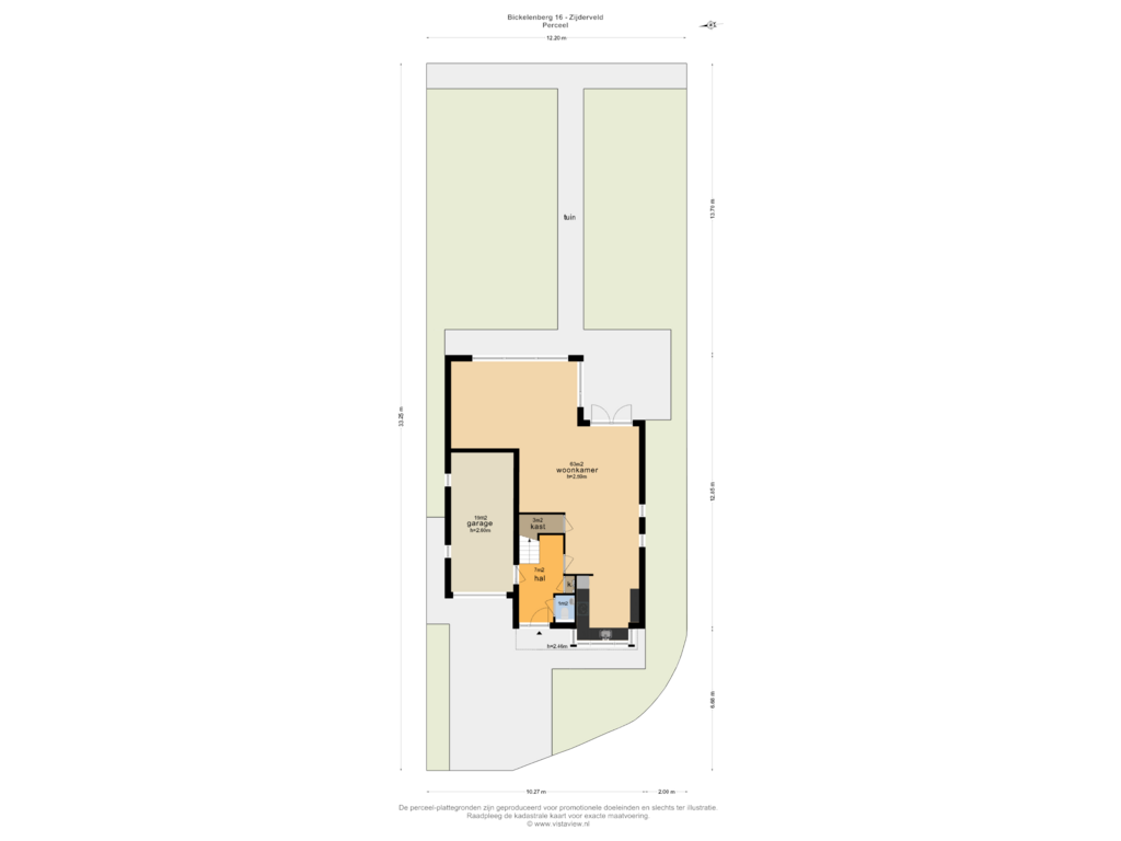 Bekijk plattegrond van PERCEEL van Bickelenberg 16