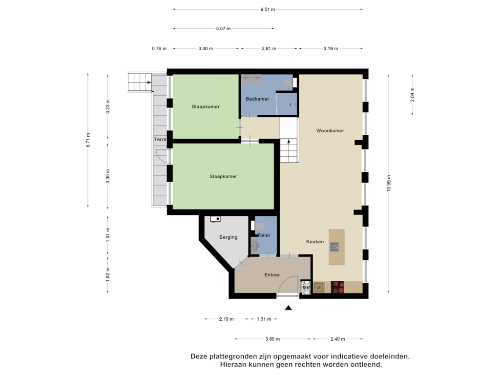 Bekijk plattegrond van Appartement van Blekerssingel 78