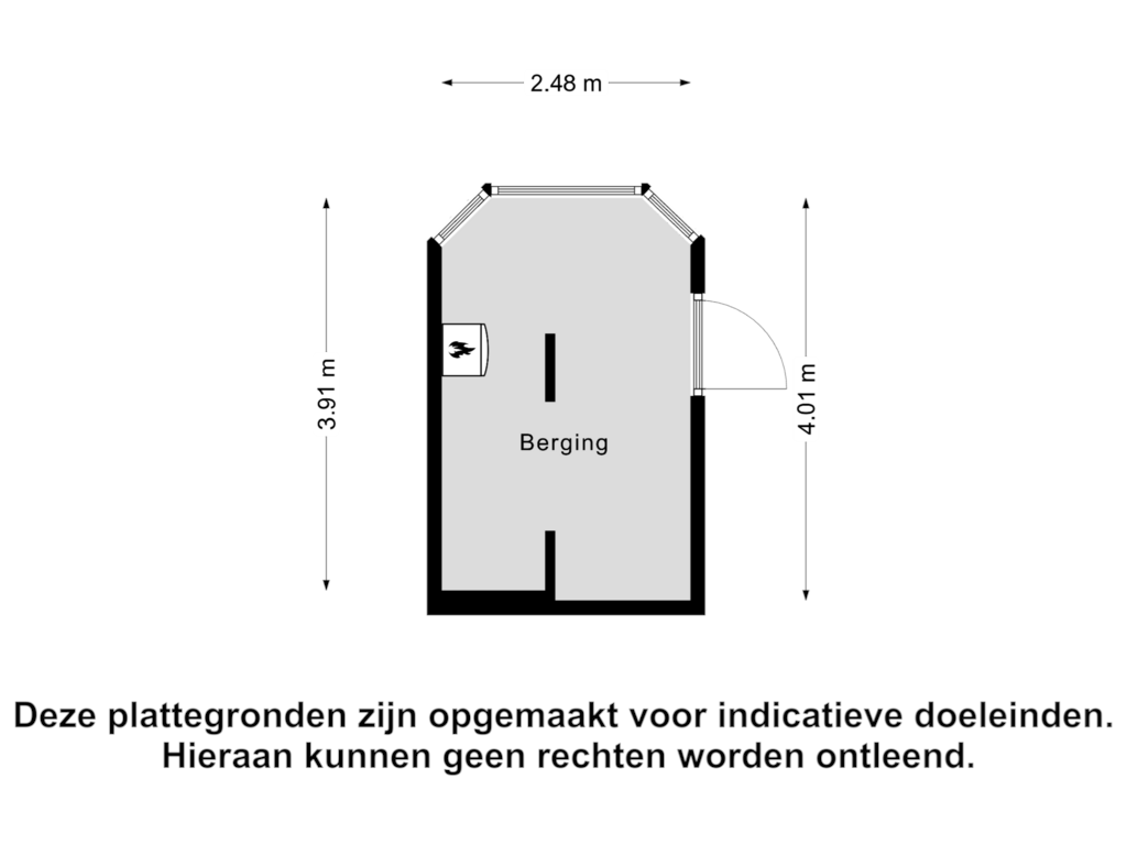 Bekijk plattegrond van Berging van Blekerssingel 78