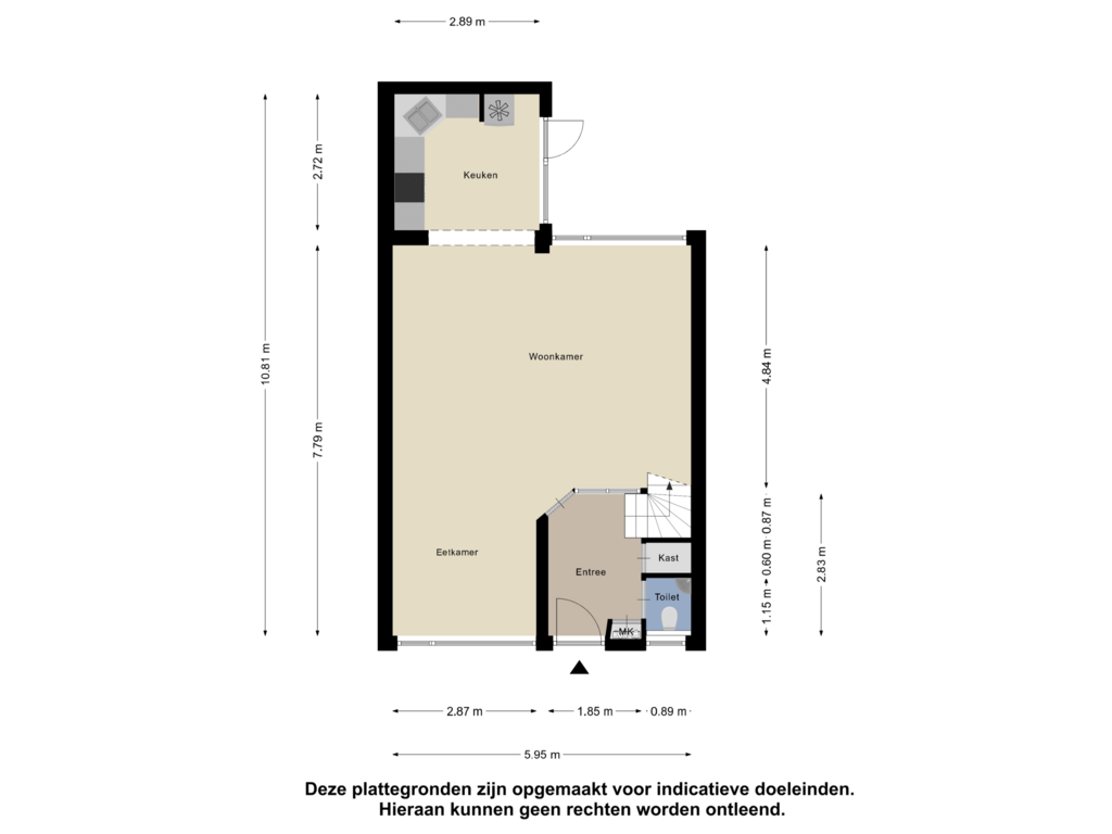 Bekijk plattegrond van Begane Grond van Van Oldenbarneveltstraat 70