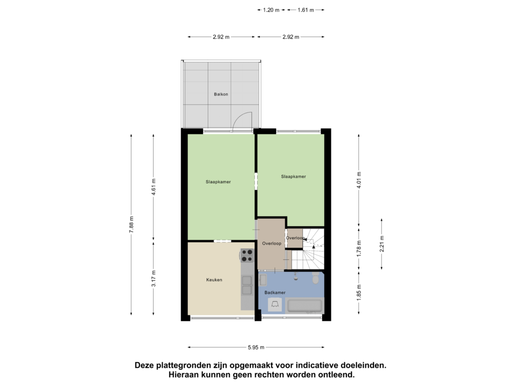 Bekijk plattegrond van Eerste Verdieping van Van Oldenbarneveltstraat 70