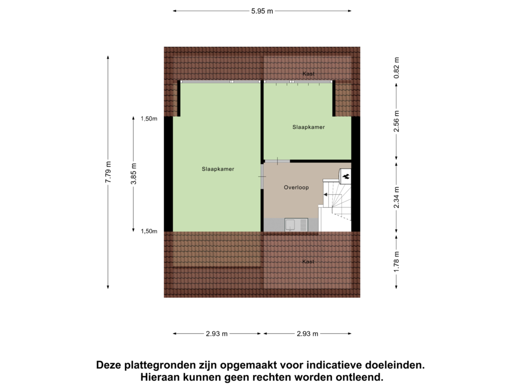 Bekijk plattegrond van Tweede Verdieping van Van Oldenbarneveltstraat 70