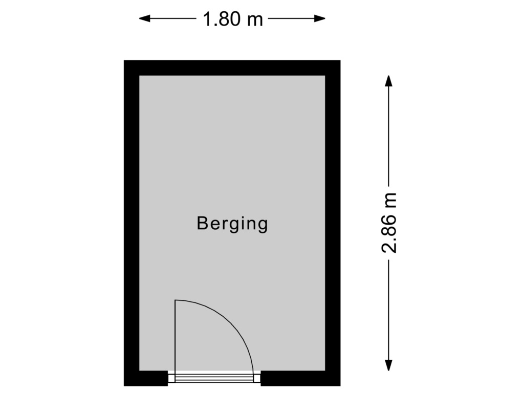 Bekijk plattegrond van Berging van Stadhoudersplantsoen 244-F