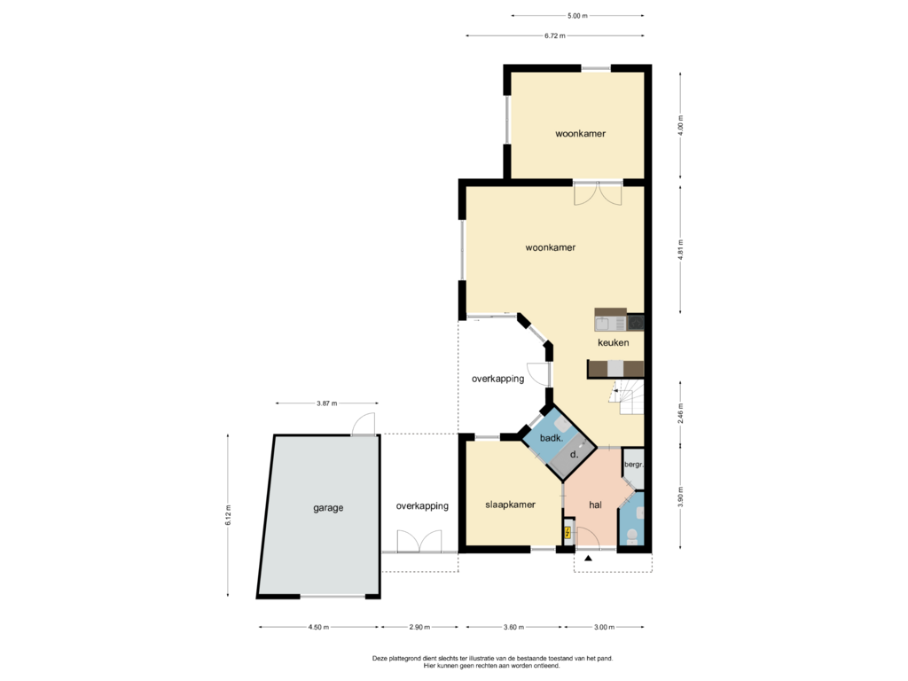 Bekijk plattegrond van begane grond van Haagsittarderweg 18