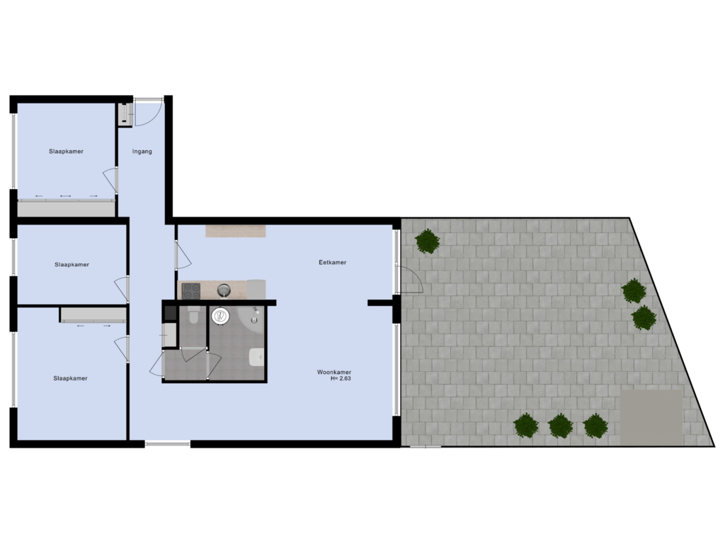 Bekijk plattegrond van Tuin van Parnassialaan 46