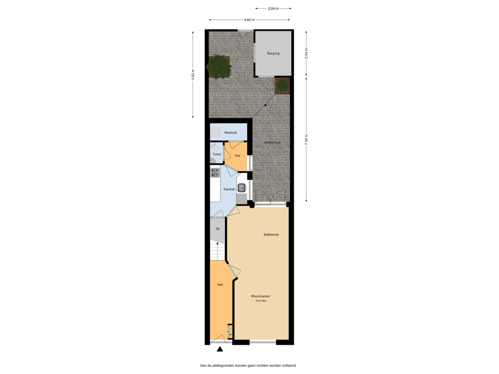 Bekijk plattegrond van Situatie van 3e Honthorststraat 13