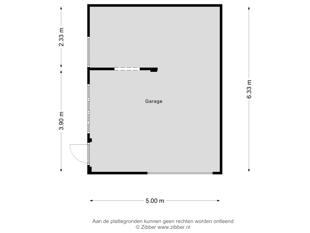 Bekijk plattegrond van Garage van Kerkakkerstraat 56