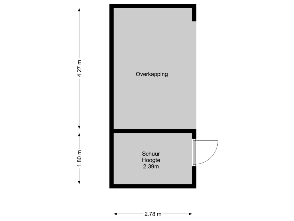 View floorplan of Schuur of Koningin Julianalaan 11