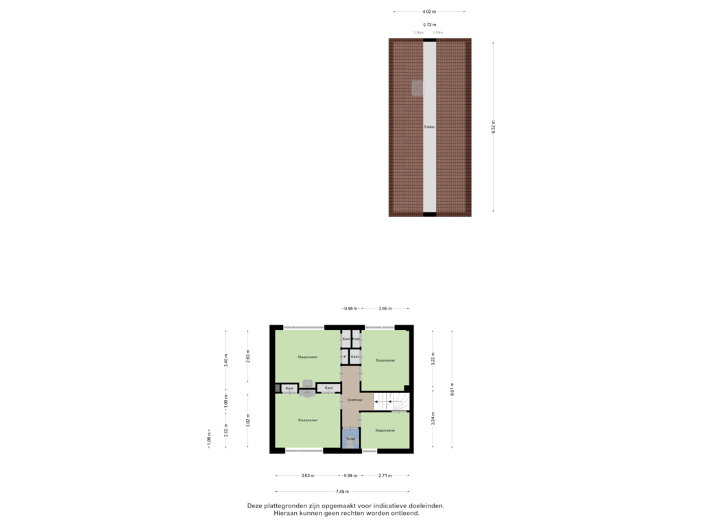 Bekijk plattegrond van Eerste Verdieping van Wilhelminastraat 21