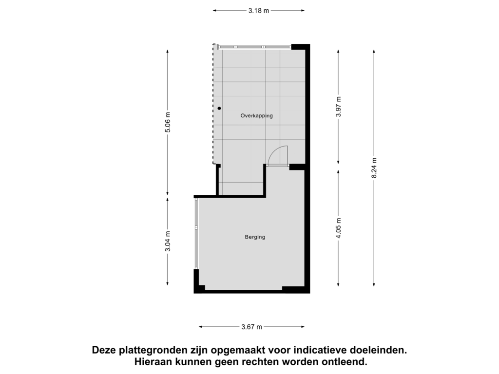 Bekijk plattegrond van Berging van Wilhelminastraat 21