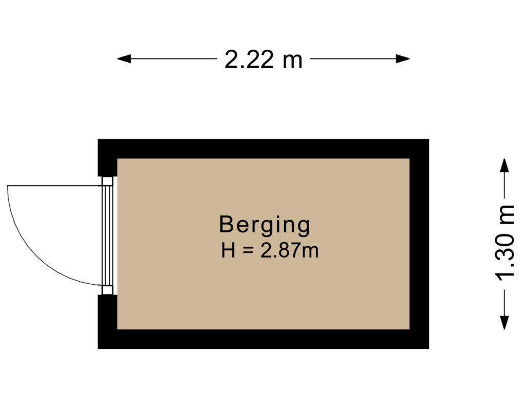 Bekijk plattegrond van Berging van Haydnlaan 1-A