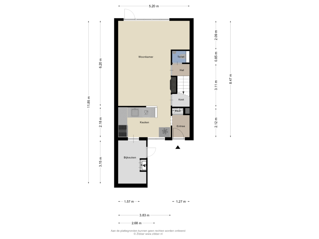 View floorplan of Begane Grond of Silvoldestraat 100