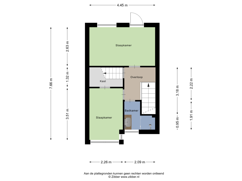 View floorplan of Eerste Verdieping of Goudsbloemstraat 47