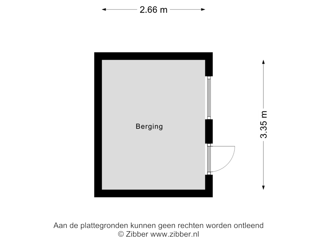 View floorplan of Berging of Goudsbloemstraat 47