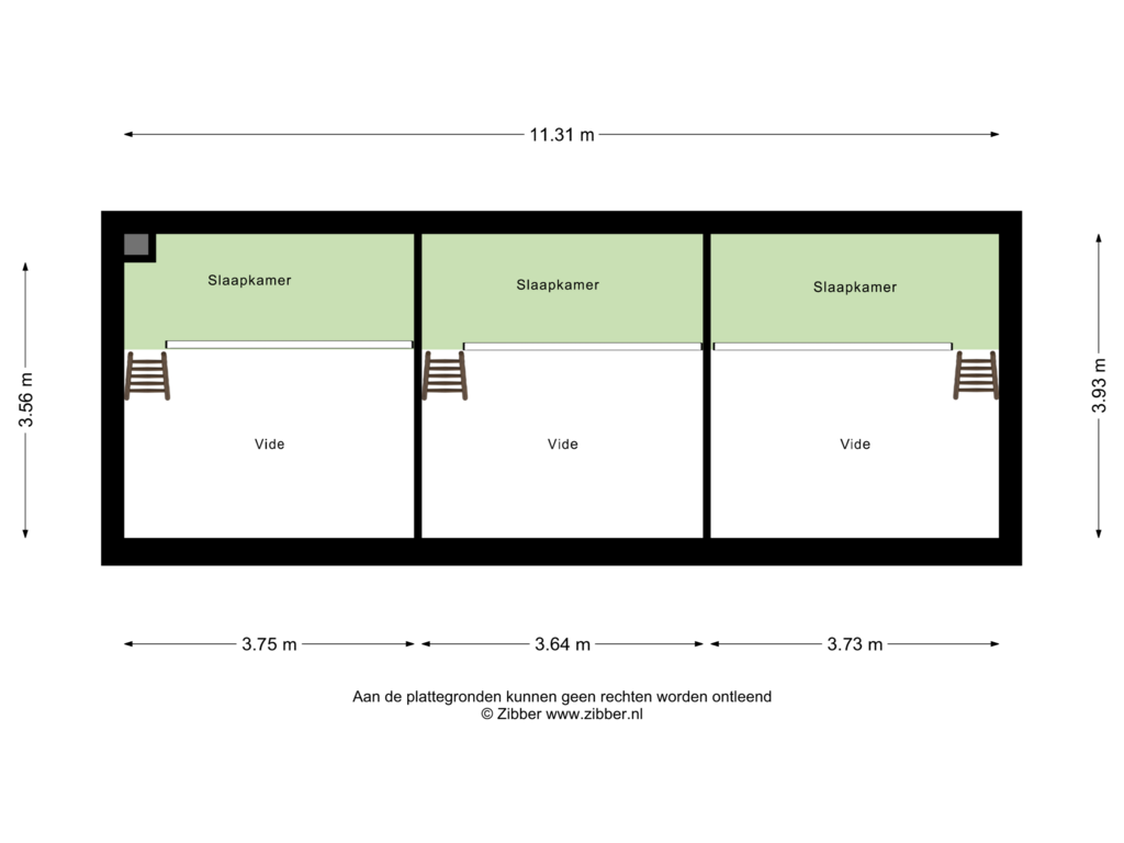 View floorplan of Entresol of Zocherlaan 48