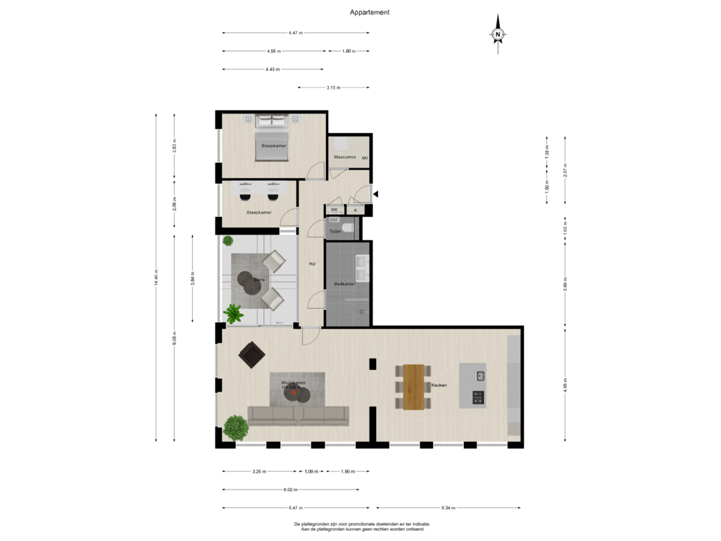 Bekijk plattegrond van Appartement van Waalbandijk 459