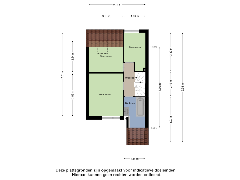 Bekijk plattegrond van Eerste Verdieping van Ganzewei 15