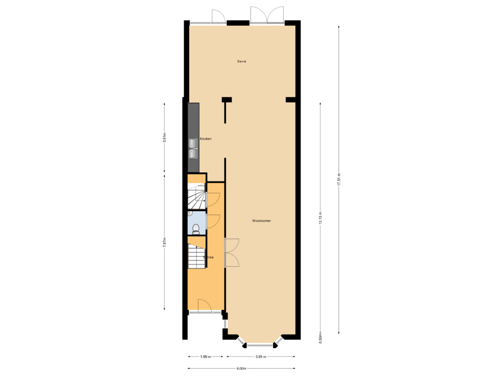 View floorplan of Begane grond of Mechelsestraat 18