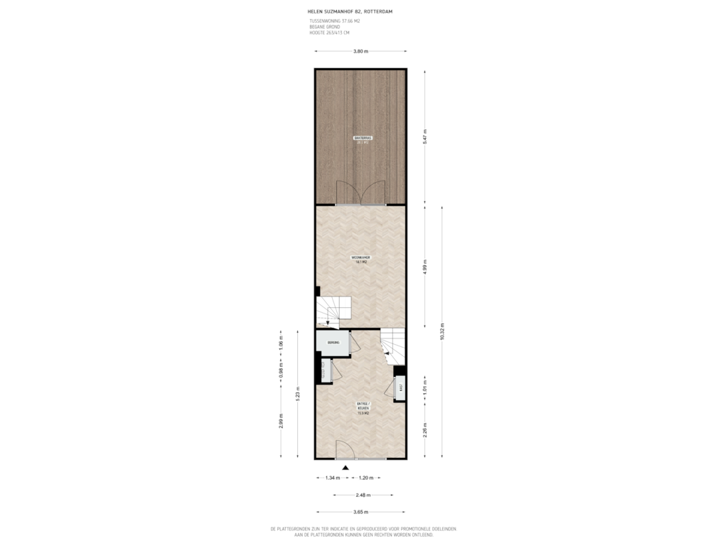 Bekijk plattegrond van begane grond van Helen Suzmanhof 82