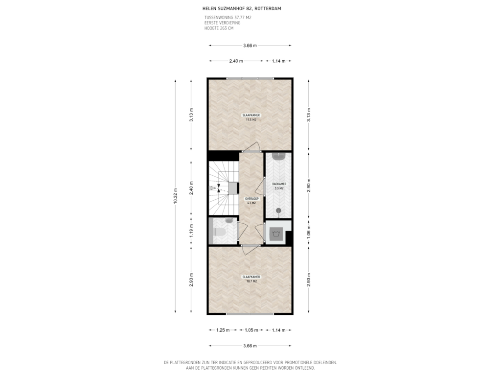 Bekijk plattegrond van 1e verdieping van Helen Suzmanhof 82