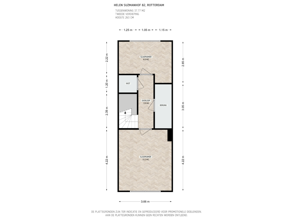 Bekijk plattegrond van 2e verdieping van Helen Suzmanhof 82