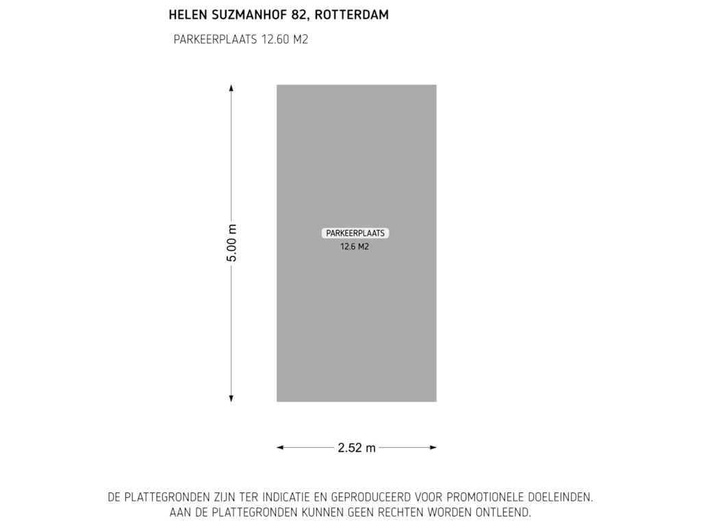 Bekijk plattegrond van parkeerplaats van Helen Suzmanhof 82