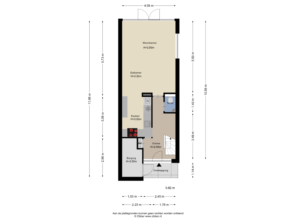 Bekijk plattegrond van Begane Grond van Ravelijnstraat 9