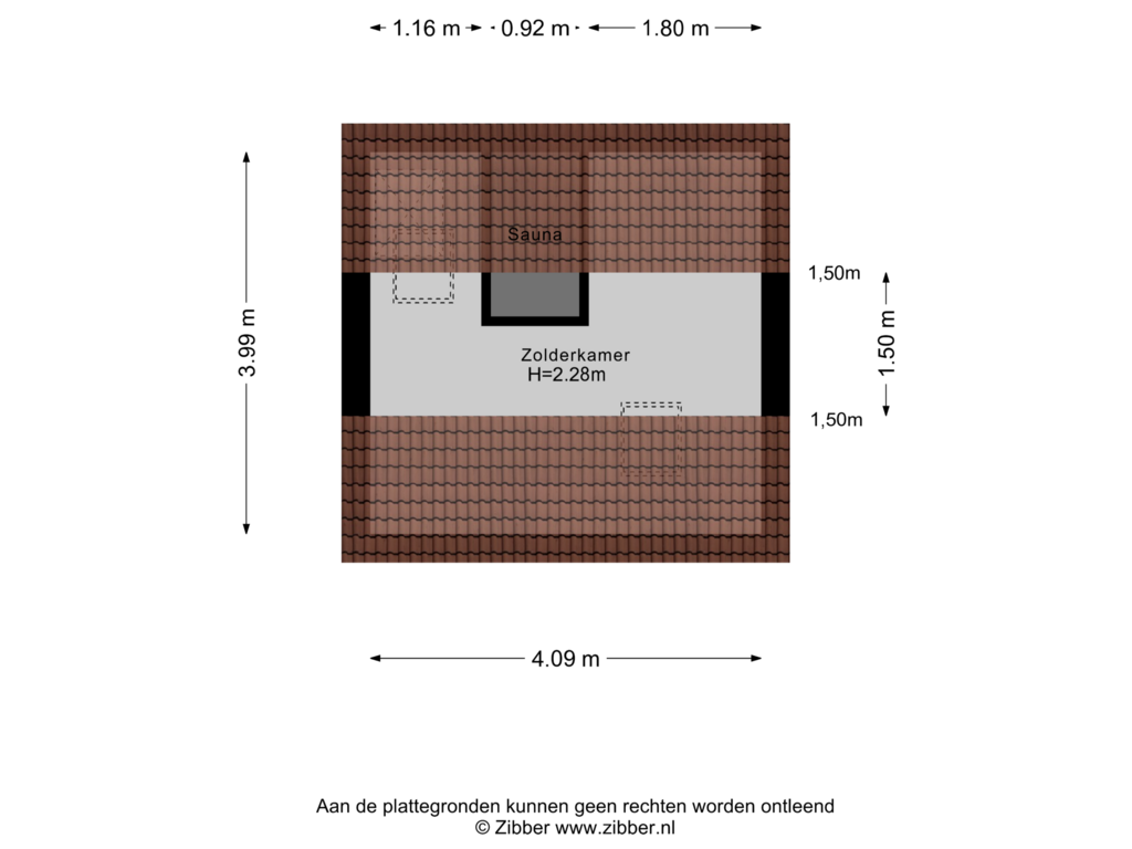 Bekijk plattegrond van Zolder van Ravelijnstraat 9