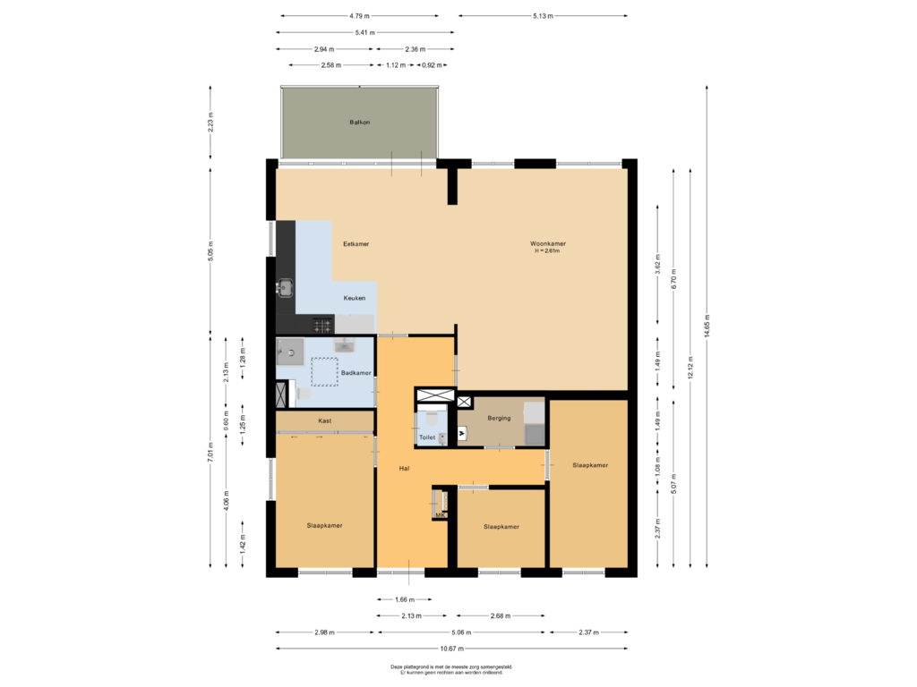 Bekijk plattegrond van Appartement van Roggetiende 41