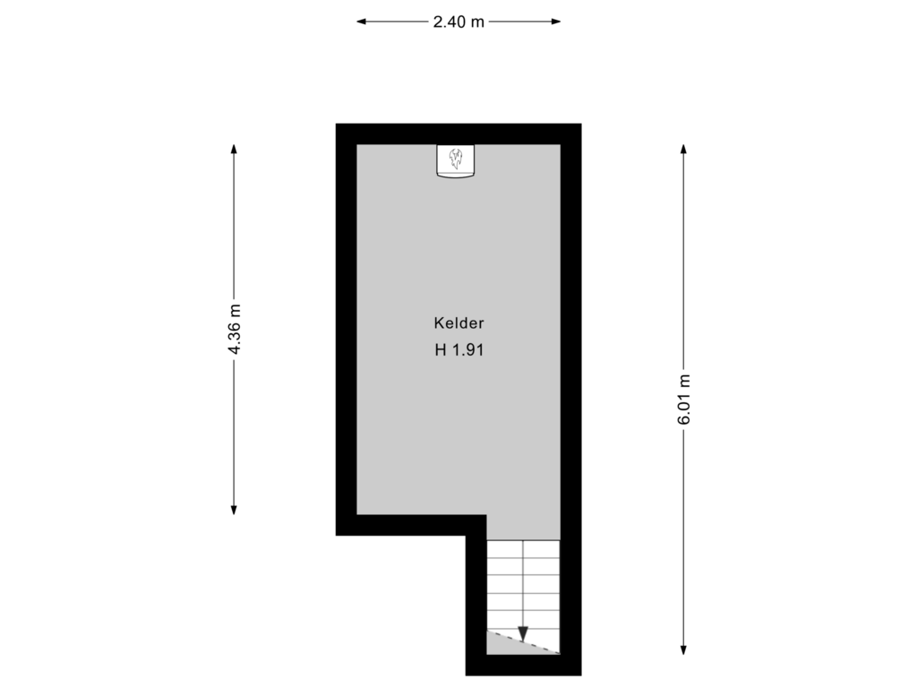 Bekijk plattegrond van Kelder van Conradkade 52