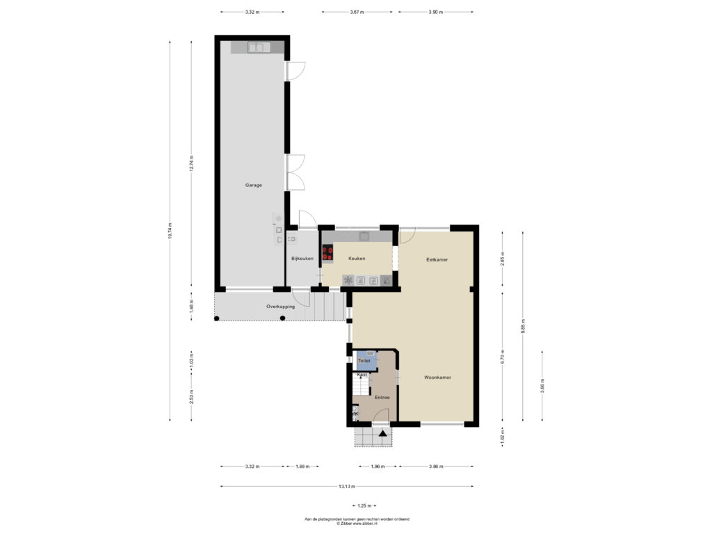 Bekijk plattegrond van Begane grond van Jupiterstraat 27