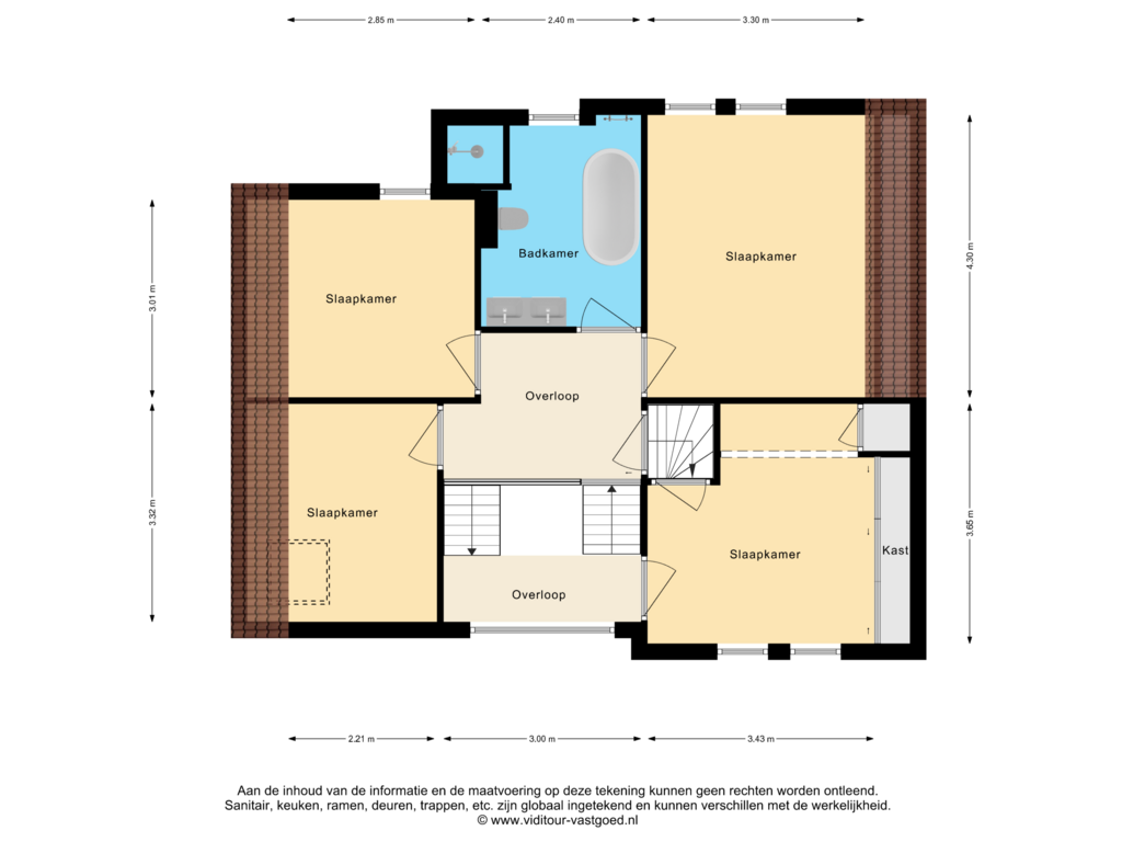 View floorplan of Eerste verdieping of Freesiaberg 3