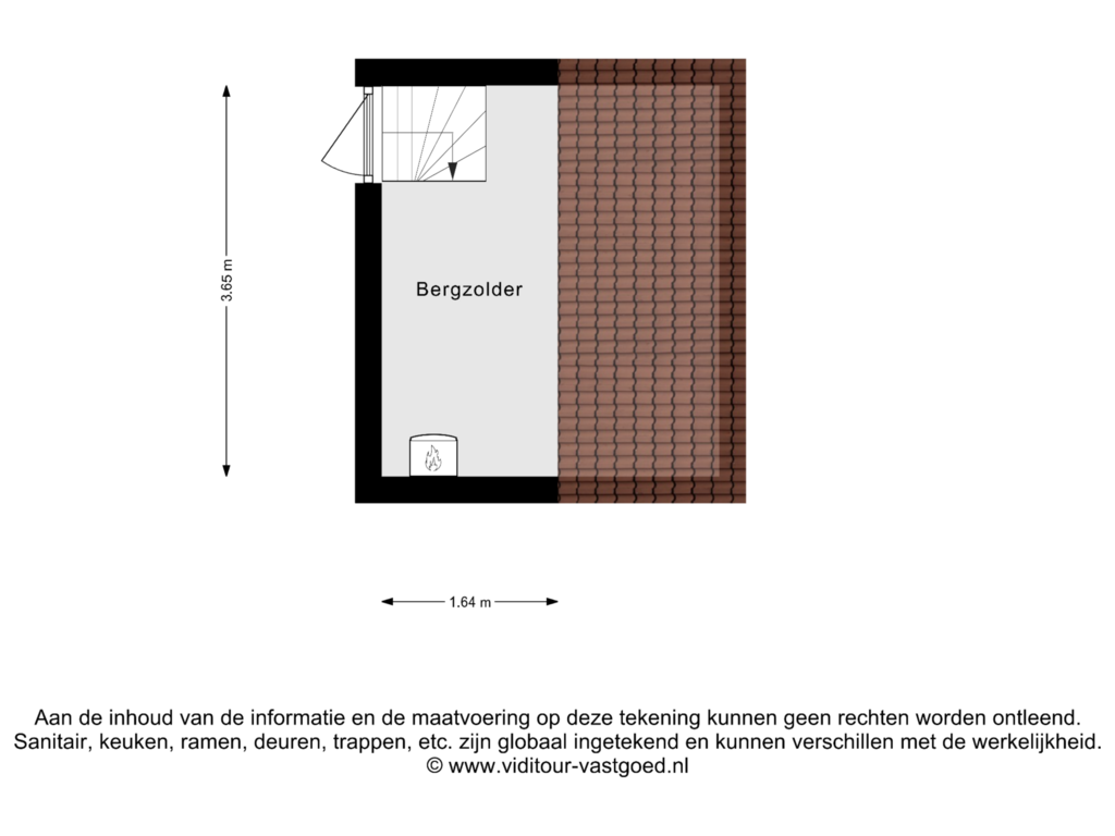 View floorplan of Bergzolder of Freesiaberg 3